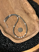 The Marina Necklace, 18"-Necklaces-Calli Co., Turquoise and Silver Jewelry, Native American Handmade, Zuni Tribe, Navajo Tribe, Brock Texas