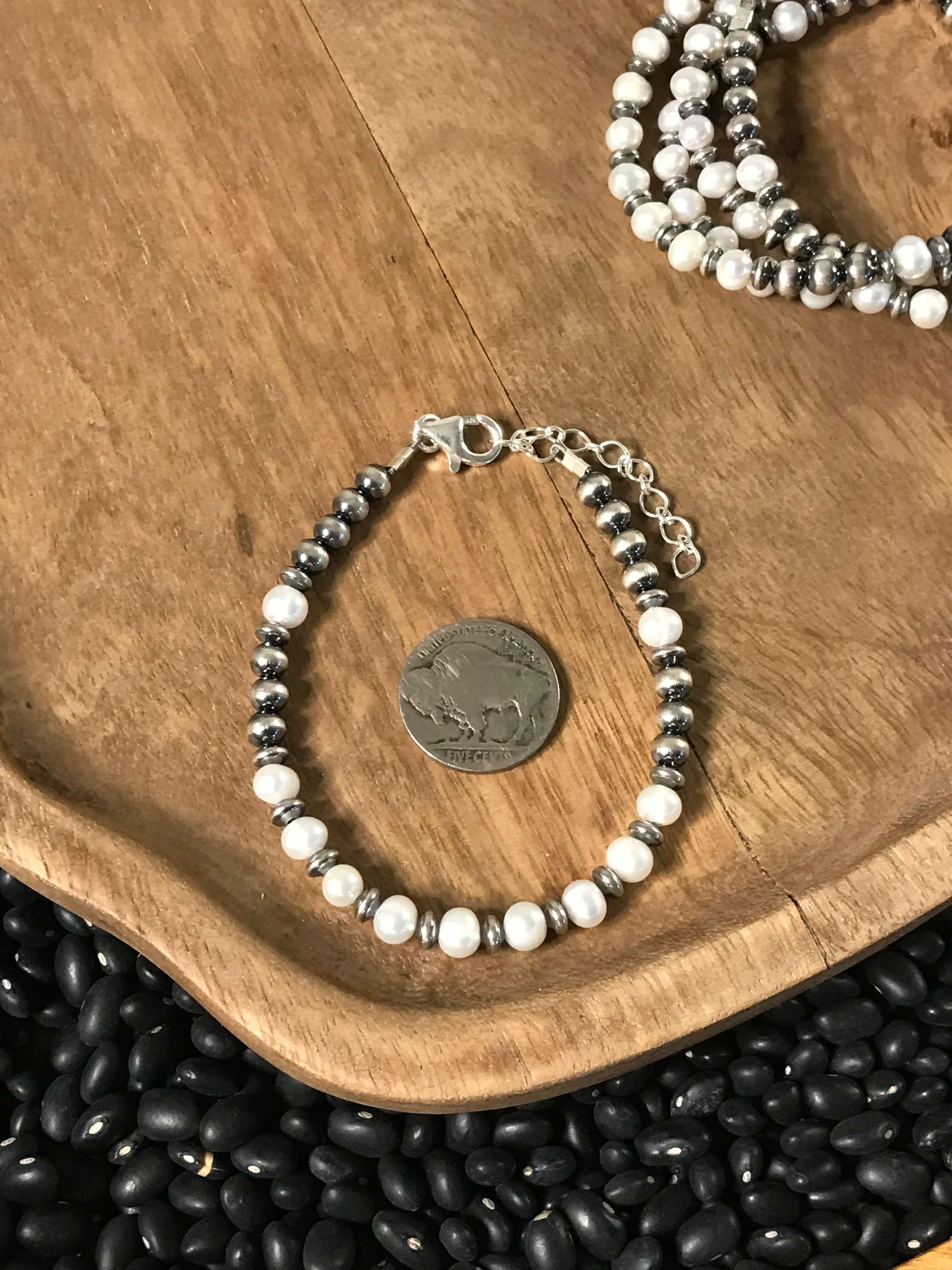 The Delta Bracelet-Bracelets & Cuffs-Calli Co., Turquoise and Silver Jewelry, Native American Handmade, Zuni Tribe, Navajo Tribe, Brock Texas