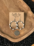 The Maldives Hoop Earrings-Earrings-Calli Co., Turquoise and Silver Jewelry, Native American Handmade, Zuni Tribe, Navajo Tribe, Brock Texas