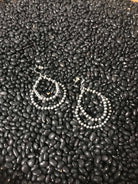 The Carson Pearl Hoop Earrings-Earrings-Calli Co., Turquoise and Silver Jewelry, Native American Handmade, Zuni Tribe, Navajo Tribe, Brock Texas