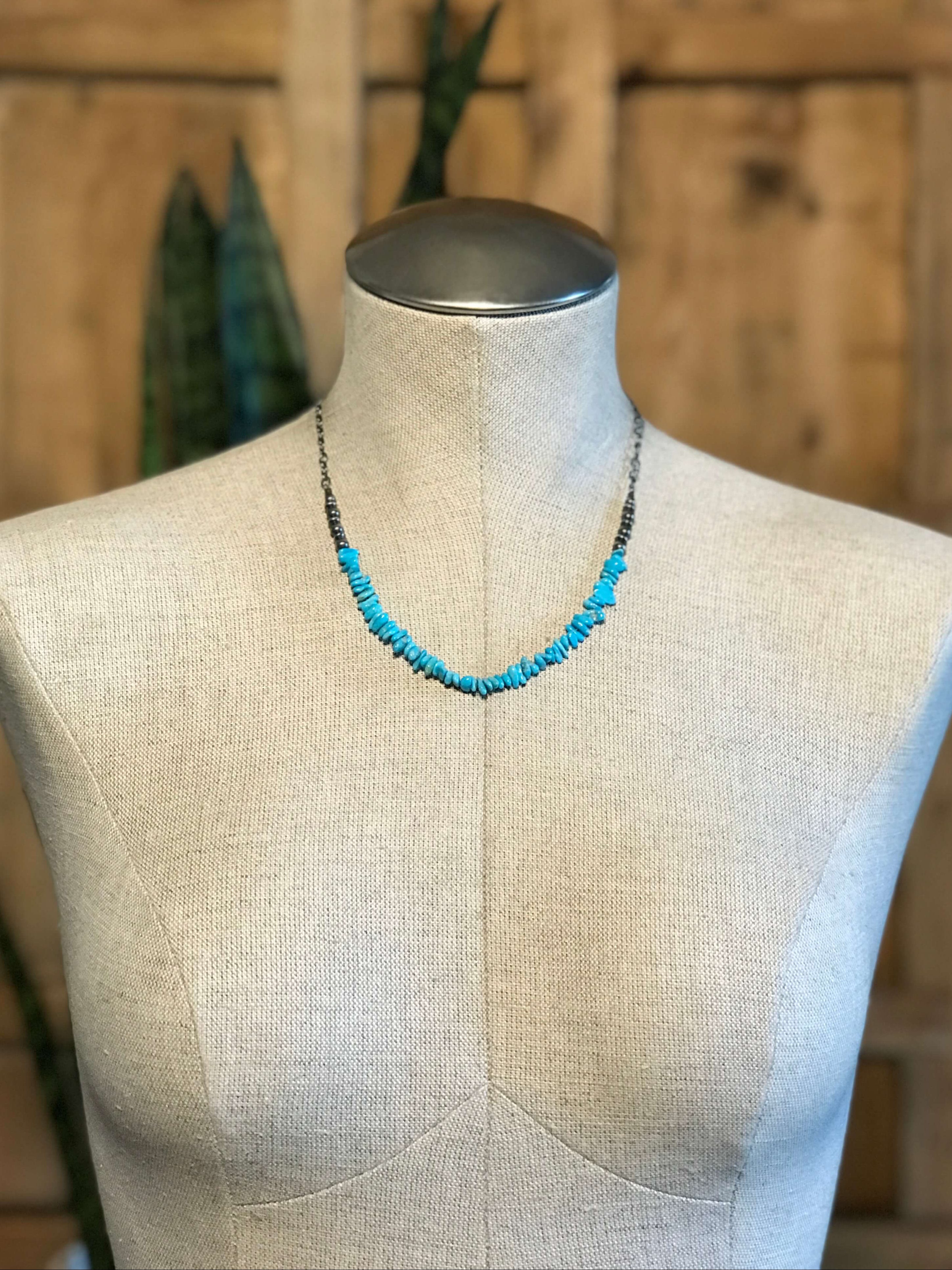 The Springhill Necklaces-Necklaces-Calli Co., Turquoise and Silver Jewelry, Native American Handmade, Zuni Tribe, Navajo Tribe, Brock Texas