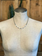 The Bondi Necklace, 18"-Necklaces-Calli Co., Turquoise and Silver Jewelry, Native American Handmade, Zuni Tribe, Navajo Tribe, Brock Texas