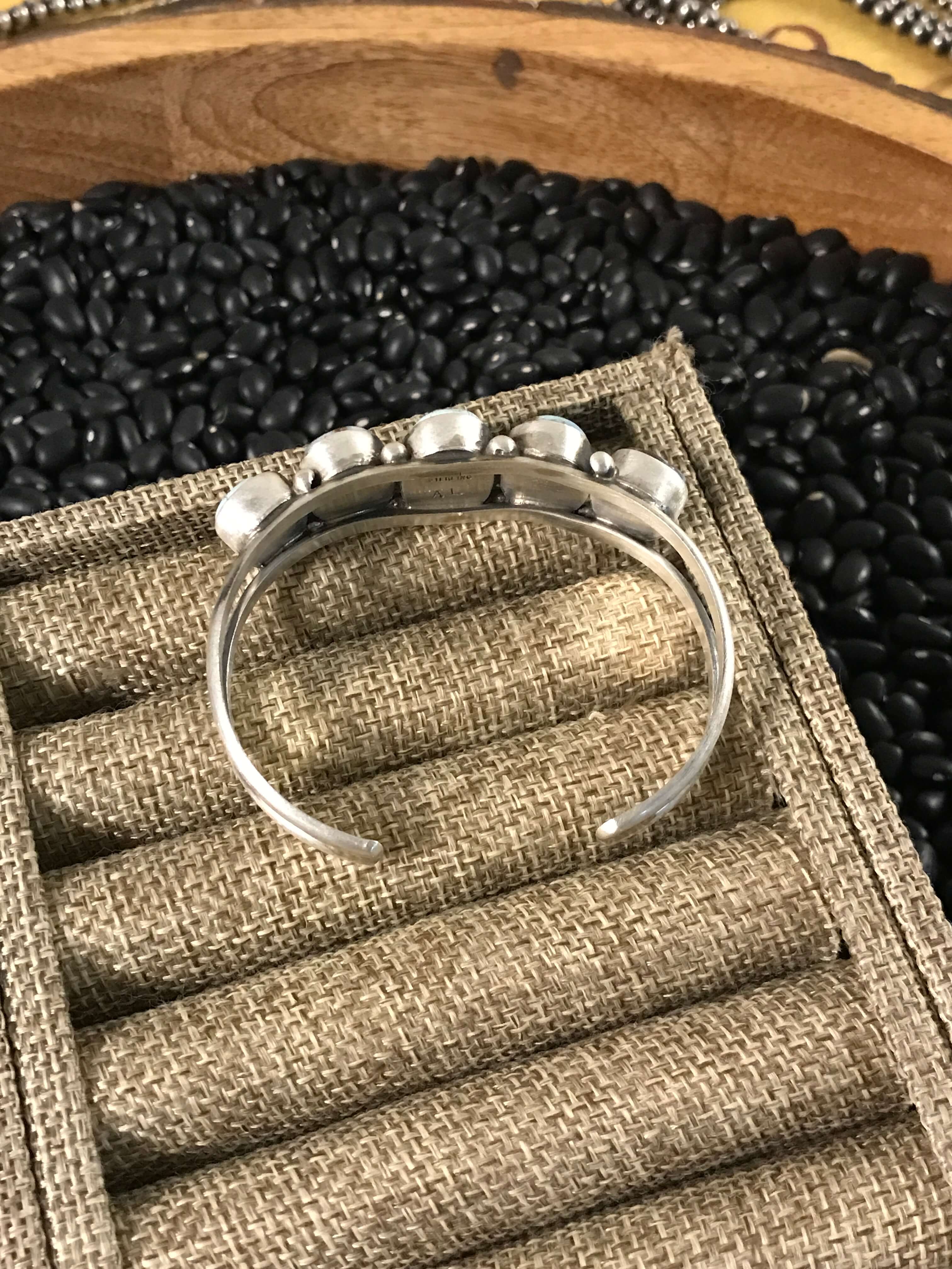 The Oaks Cuff, 1-Bracelets & Cuffs-Calli Co., Turquoise and Silver Jewelry, Native American Handmade, Zuni Tribe, Navajo Tribe, Brock Texas