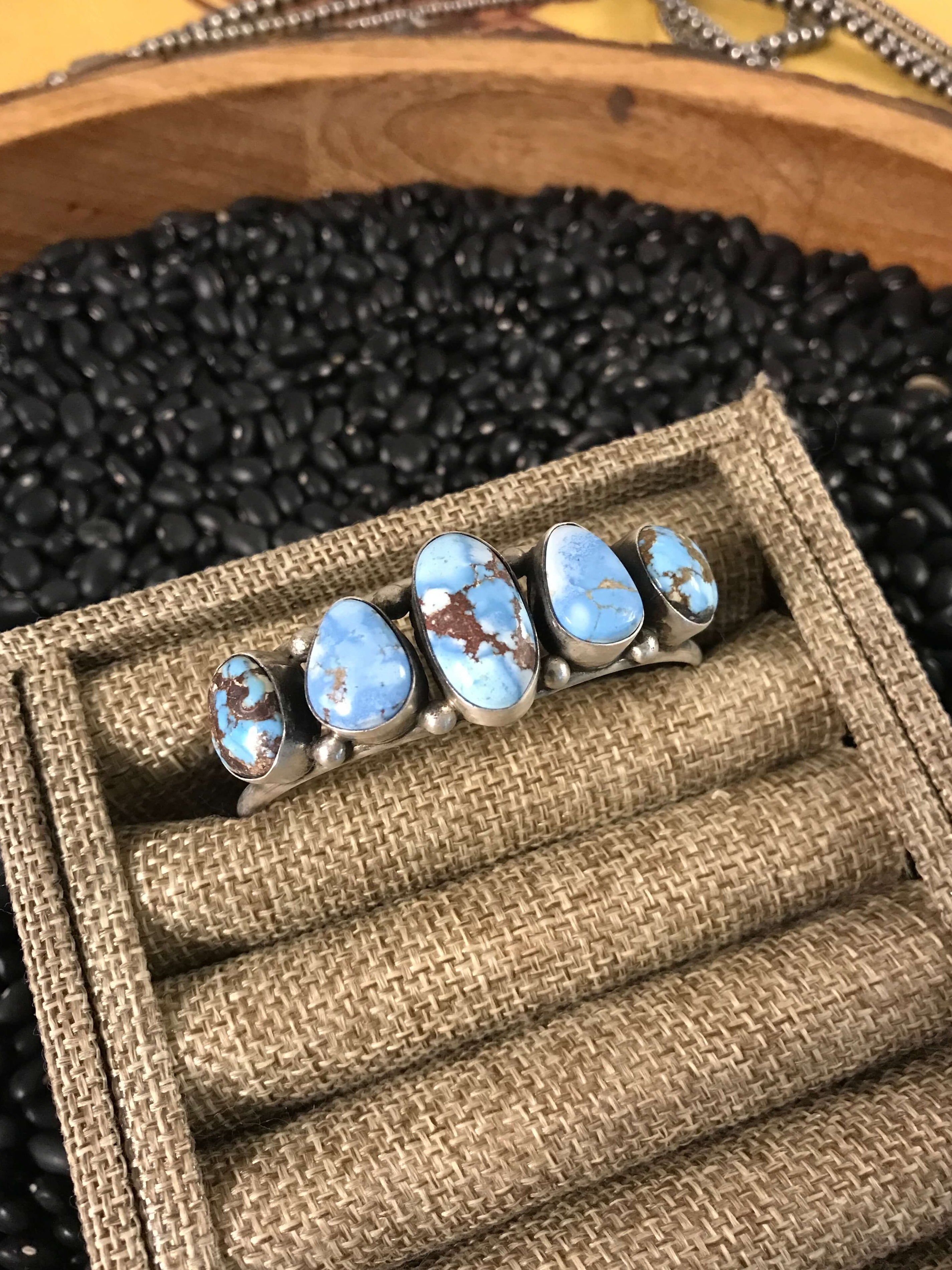 The Oaks Cuff, 2-Bracelets & Cuffs-Calli Co., Turquoise and Silver Jewelry, Native American Handmade, Zuni Tribe, Navajo Tribe, Brock Texas