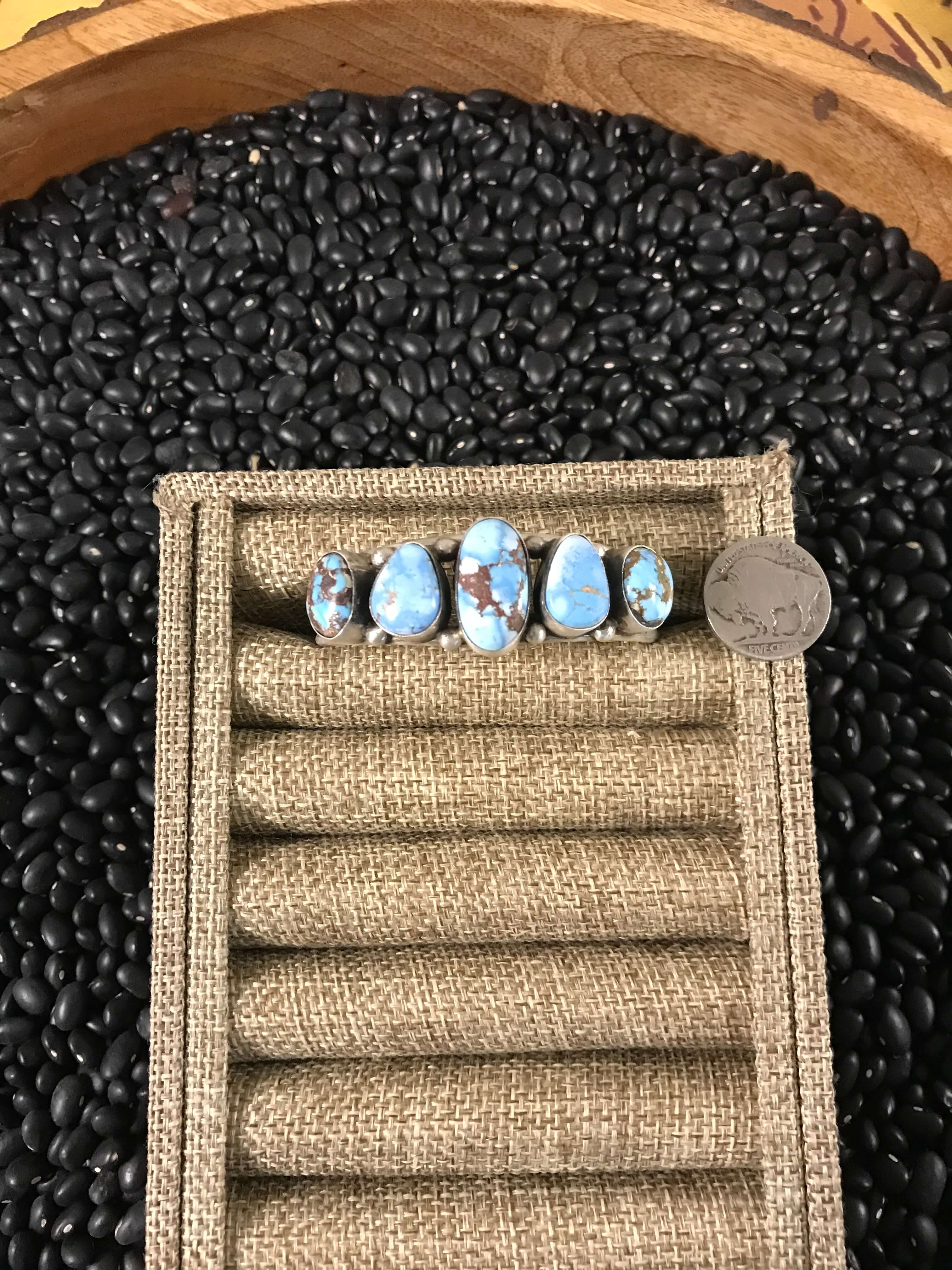 The Oaks Cuff, 2-Bracelets & Cuffs-Calli Co., Turquoise and Silver Jewelry, Native American Handmade, Zuni Tribe, Navajo Tribe, Brock Texas