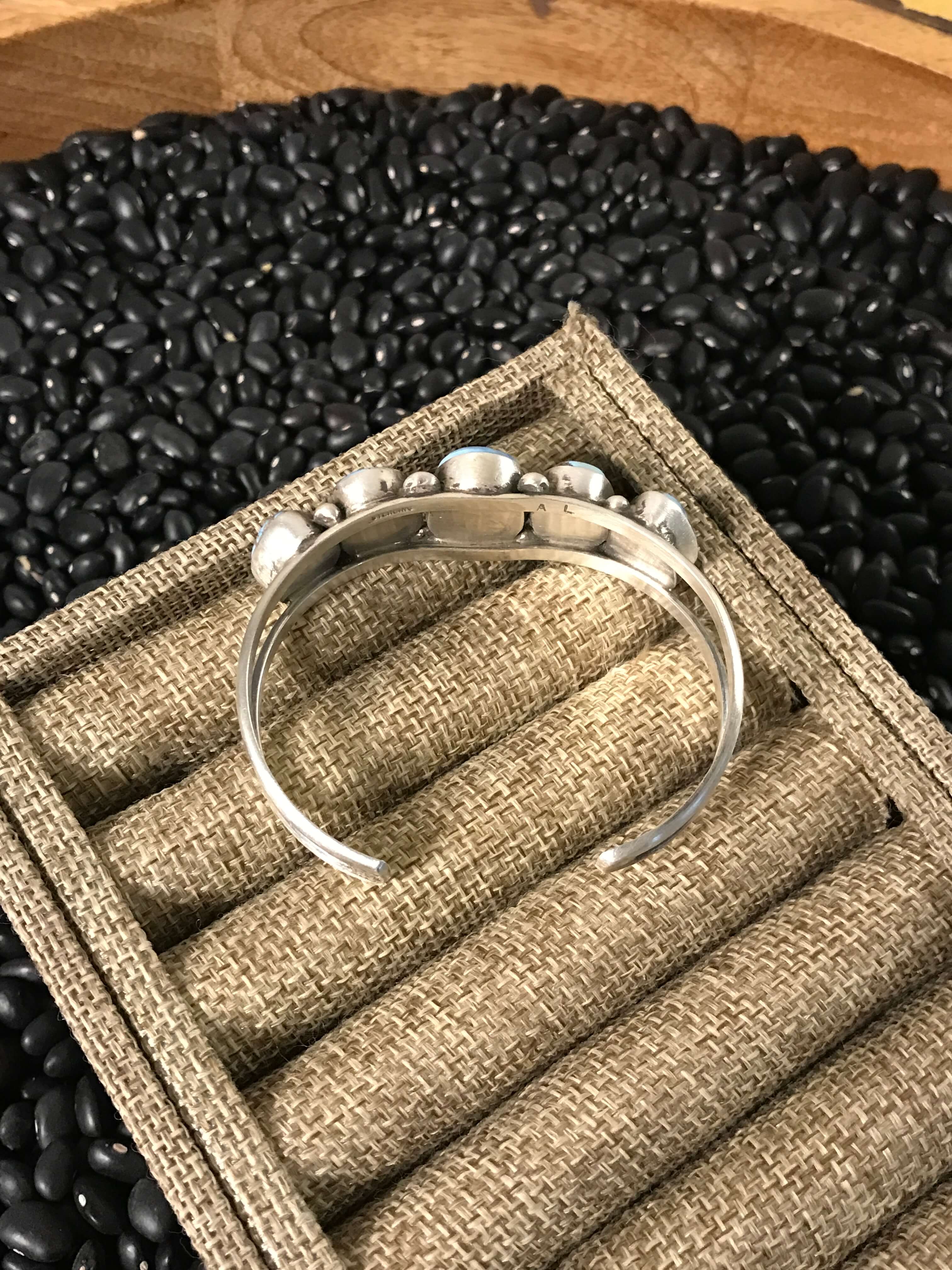 The Veronica Cuff, 1-Bracelets & Cuffs-Calli Co., Turquoise and Silver Jewelry, Native American Handmade, Zuni Tribe, Navajo Tribe, Brock Texas