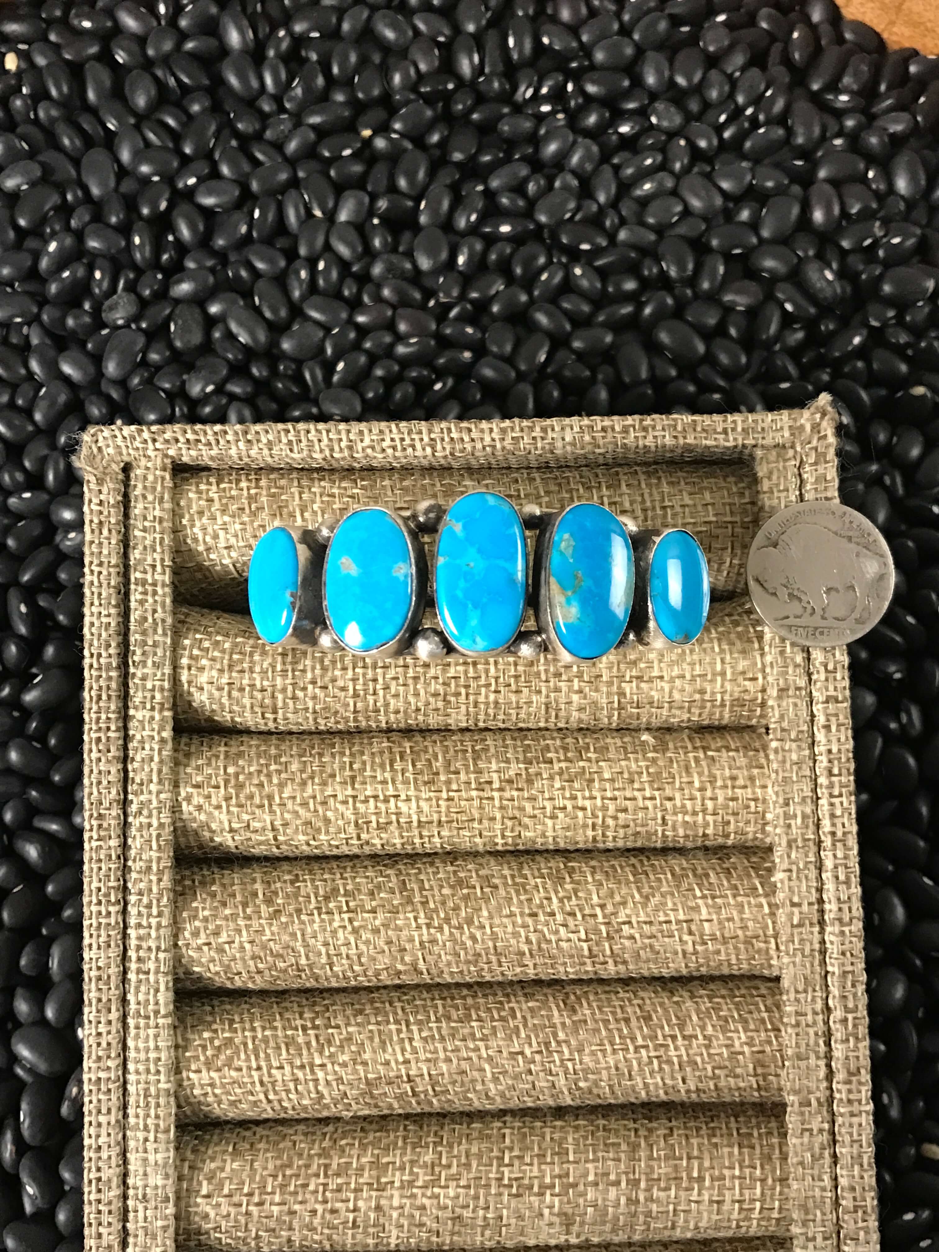 The Veronica Cuff, 2-Bracelets & Cuffs-Calli Co., Turquoise and Silver Jewelry, Native American Handmade, Zuni Tribe, Navajo Tribe, Brock Texas