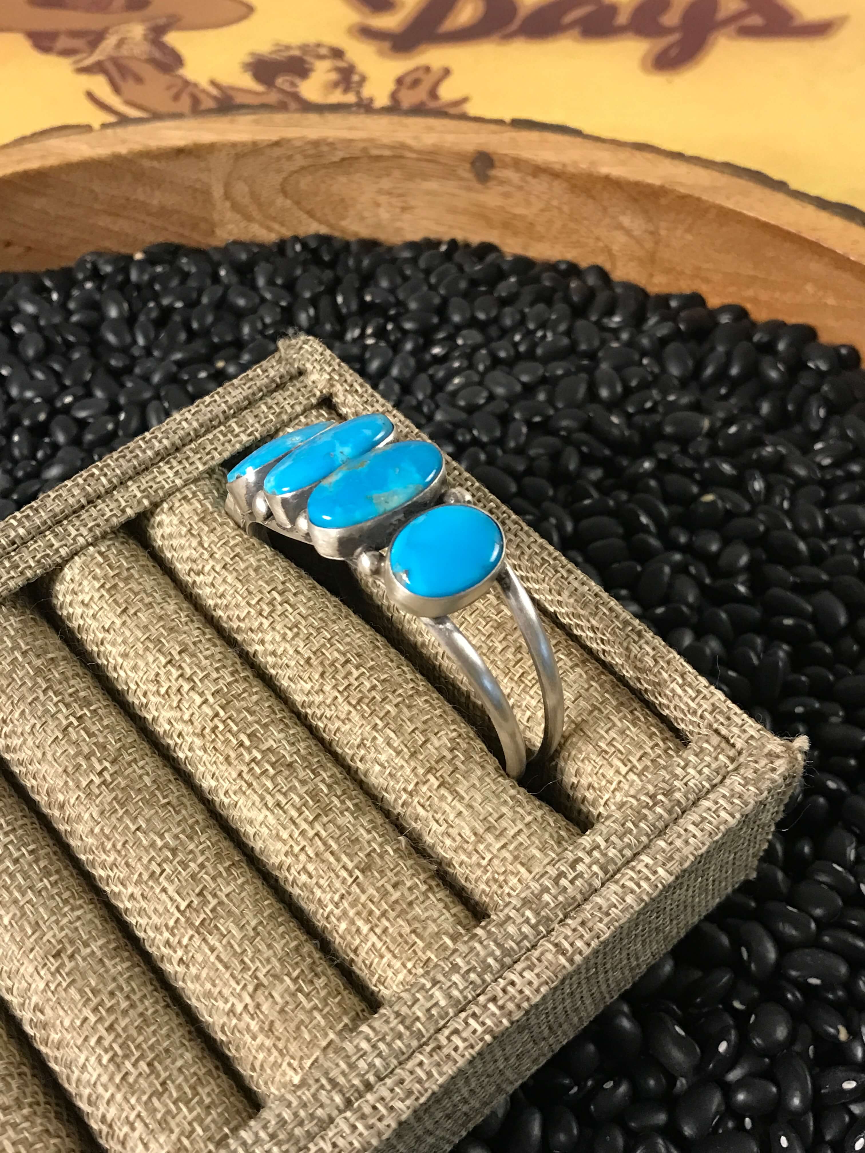 The Veronica Cuff, 2-Bracelets & Cuffs-Calli Co., Turquoise and Silver Jewelry, Native American Handmade, Zuni Tribe, Navajo Tribe, Brock Texas