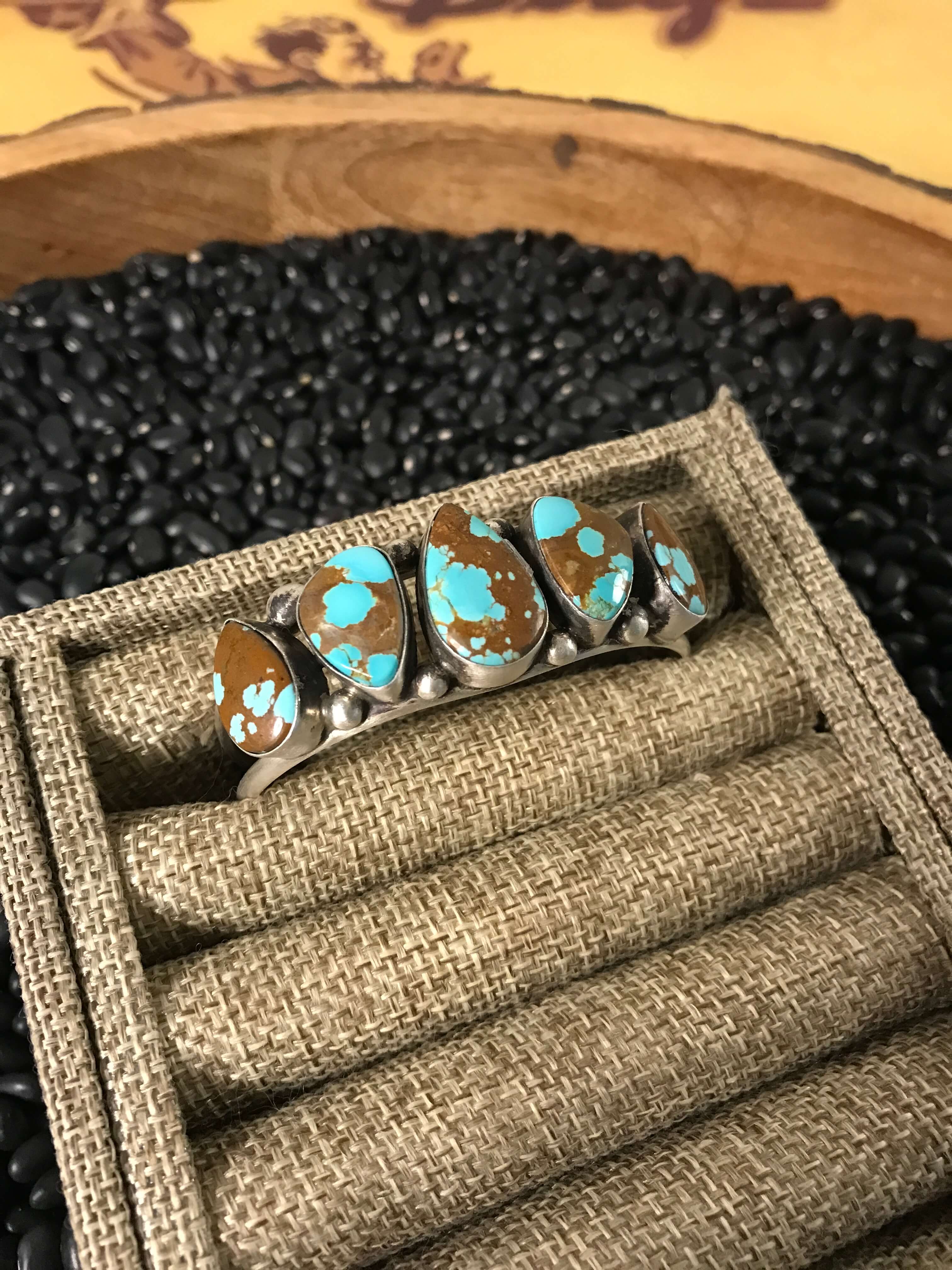 The Veronica Cuff, 3-Bracelets & Cuffs-Calli Co., Turquoise and Silver Jewelry, Native American Handmade, Zuni Tribe, Navajo Tribe, Brock Texas