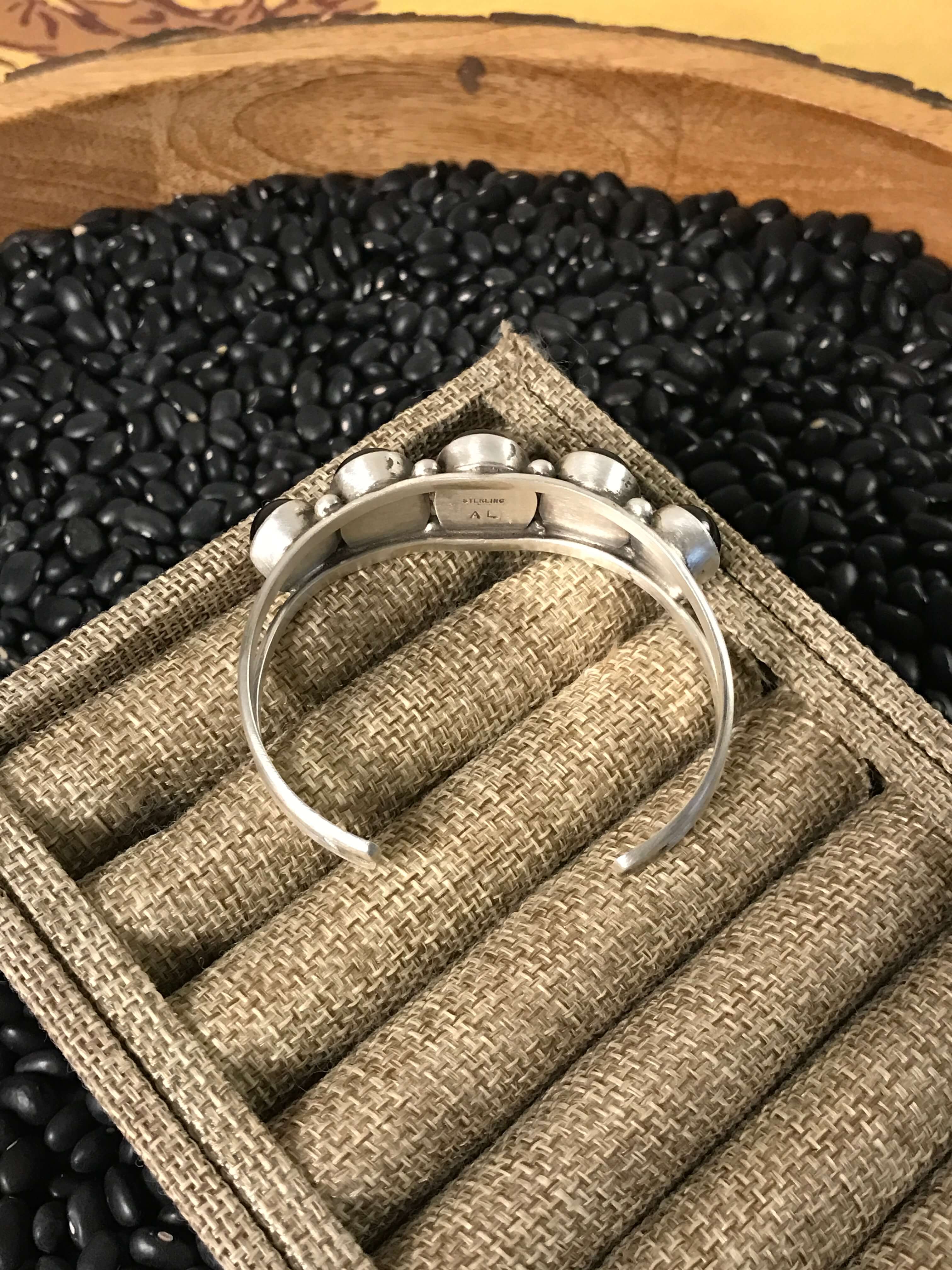 The Hankinson Cuff, 1-Bracelets & Cuffs-Calli Co., Turquoise and Silver Jewelry, Native American Handmade, Zuni Tribe, Navajo Tribe, Brock Texas