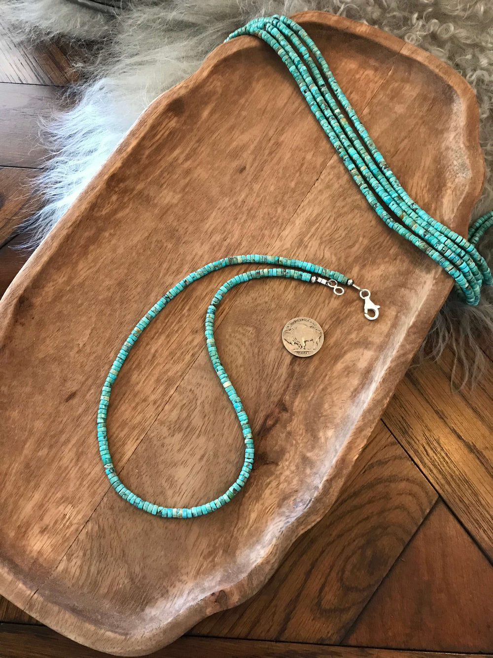 The Altuda Necklace-Necklaces-Calli Co., Turquoise and Silver Jewelry, Native American Handmade, Zuni Tribe, Navajo Tribe, Brock Texas