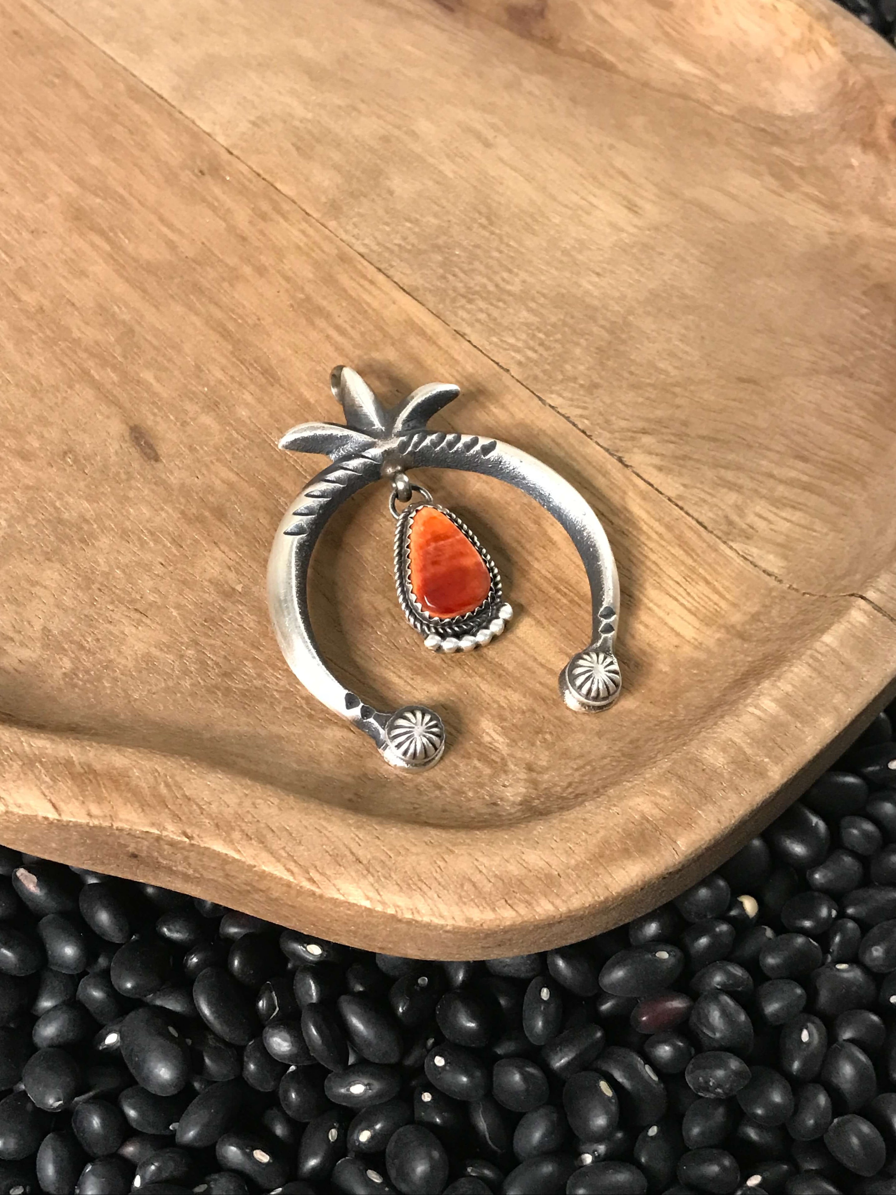 The Naja Pendant, 1-Pendants-Calli Co., Turquoise and Silver Jewelry, Native American Handmade, Zuni Tribe, Navajo Tribe, Brock Texas