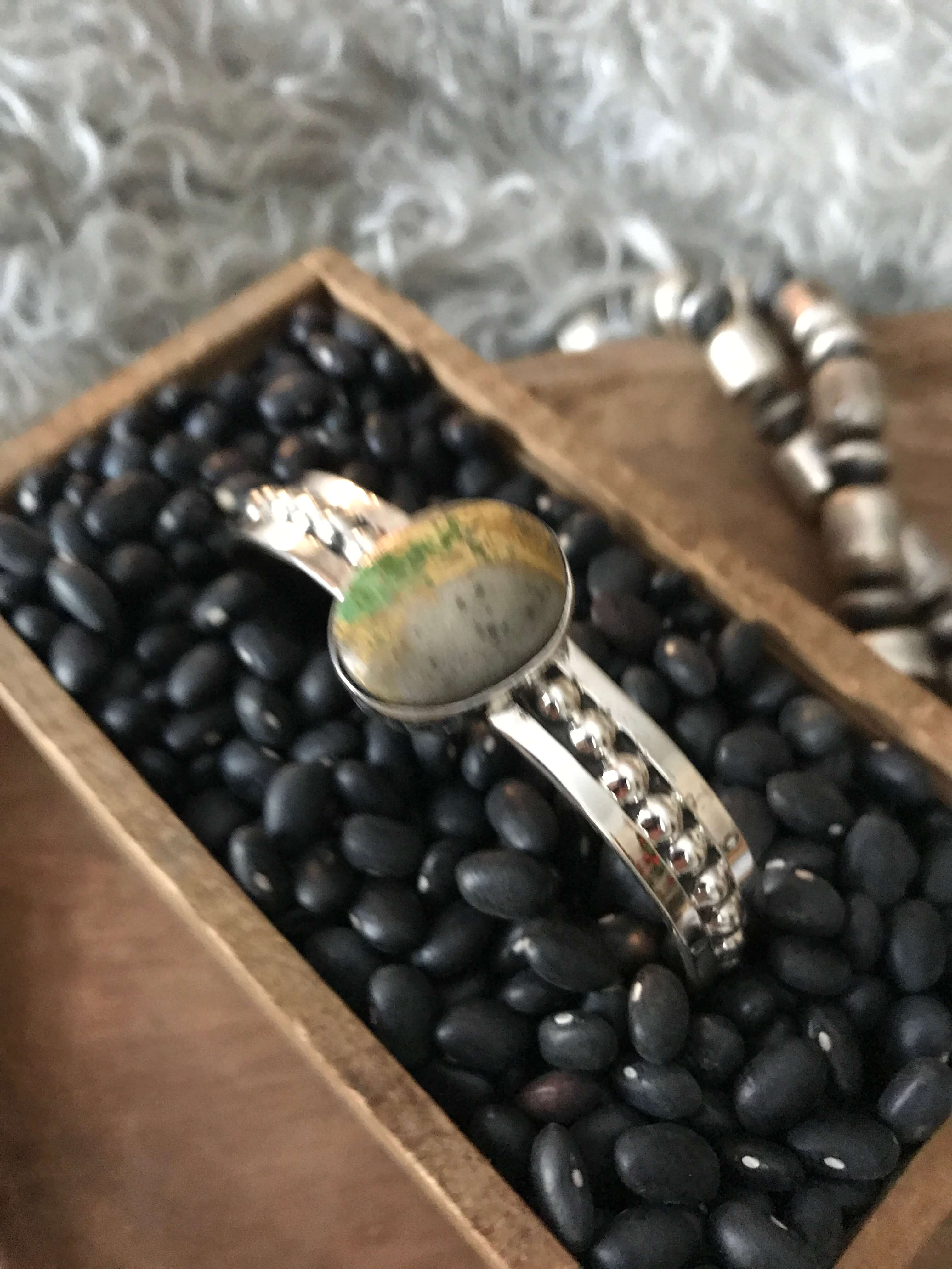 The Woodway Turquoise Cuff-Bracelets & Cuffs-Calli Co., Turquoise and Silver Jewelry, Native American Handmade, Zuni Tribe, Navajo Tribe, Brock Texas