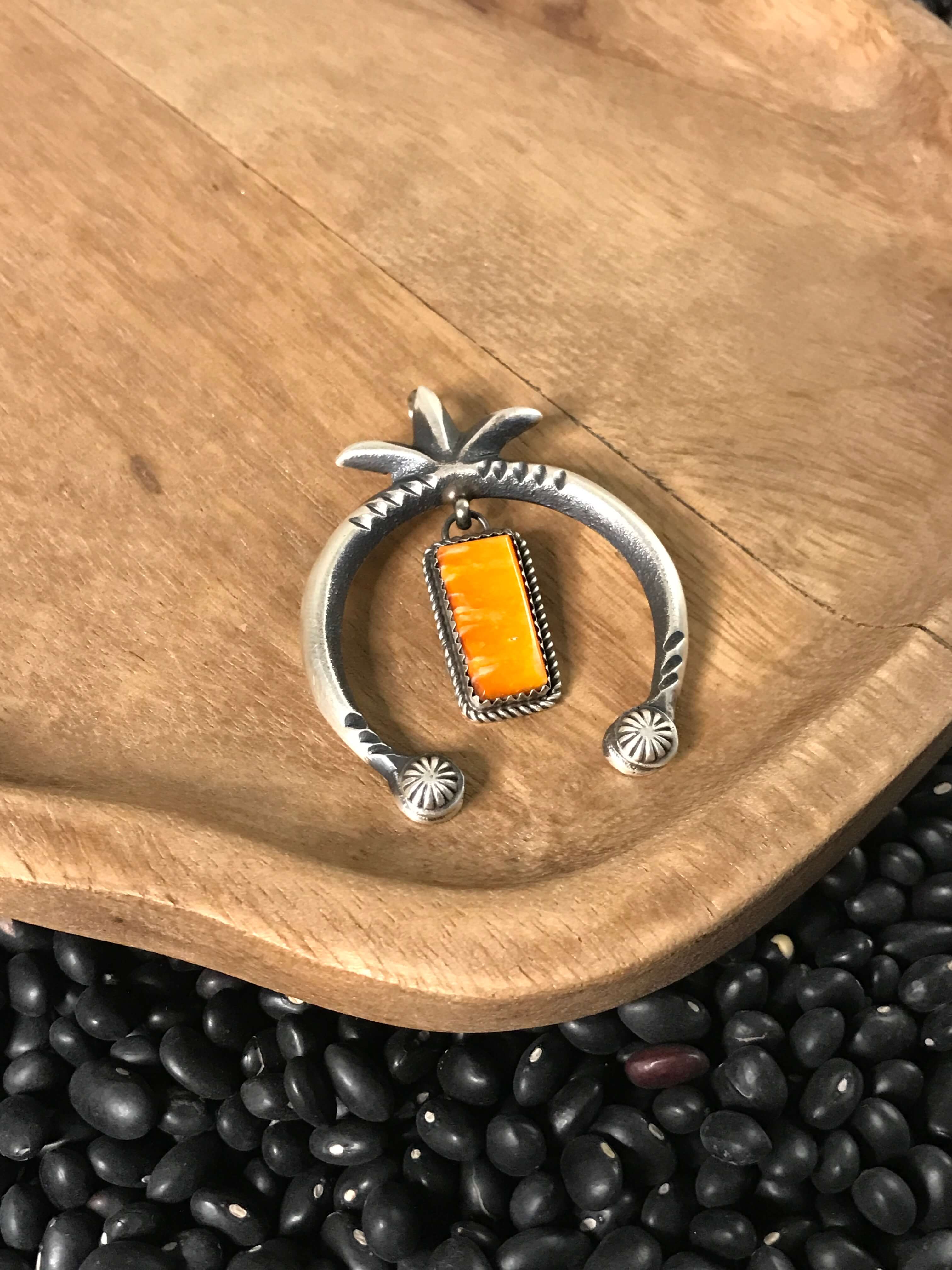 The Naja Pendant, 3-Pendants-Calli Co., Turquoise and Silver Jewelry, Native American Handmade, Zuni Tribe, Navajo Tribe, Brock Texas