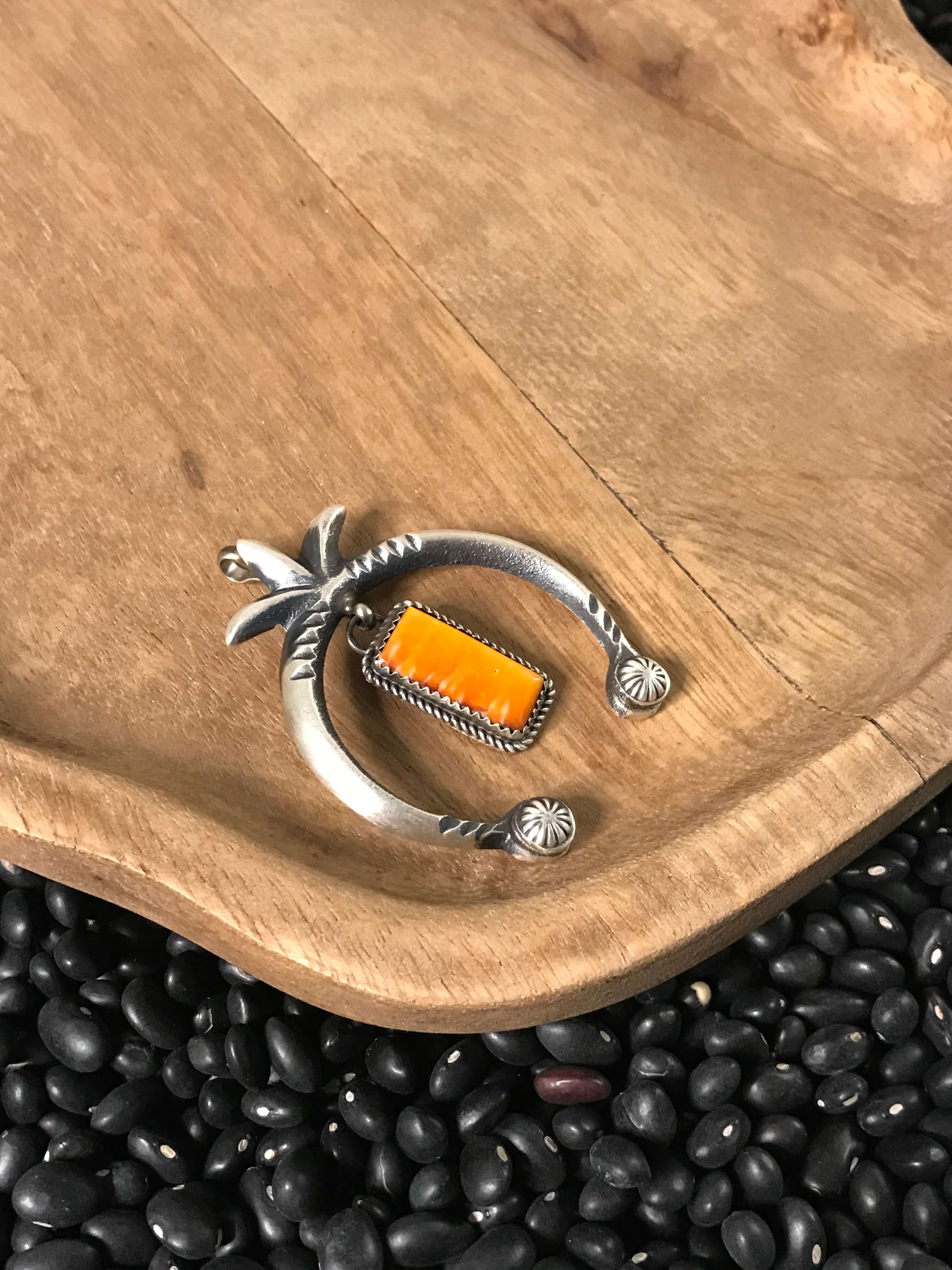 The Naja Pendant, 3-Pendants-Calli Co., Turquoise and Silver Jewelry, Native American Handmade, Zuni Tribe, Navajo Tribe, Brock Texas