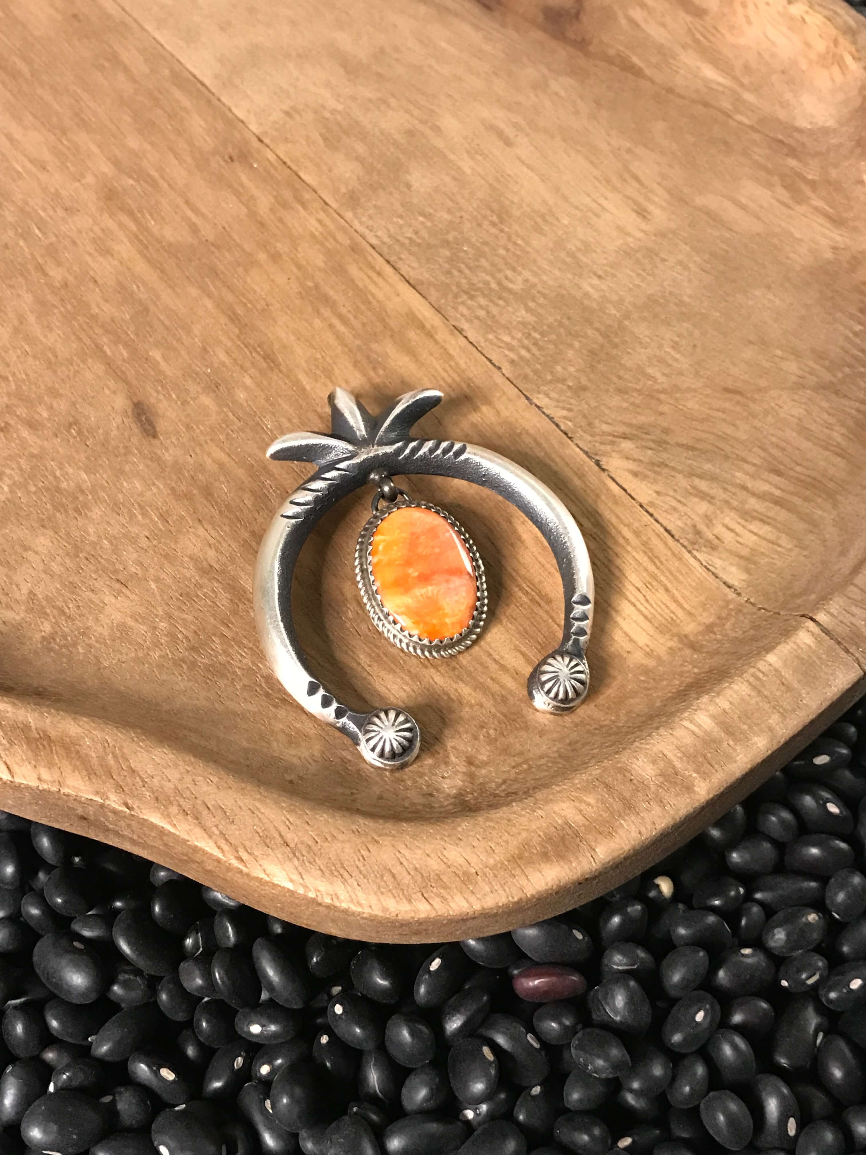 The Naja Pendant, 5-Pendants-Calli Co., Turquoise and Silver Jewelry, Native American Handmade, Zuni Tribe, Navajo Tribe, Brock Texas