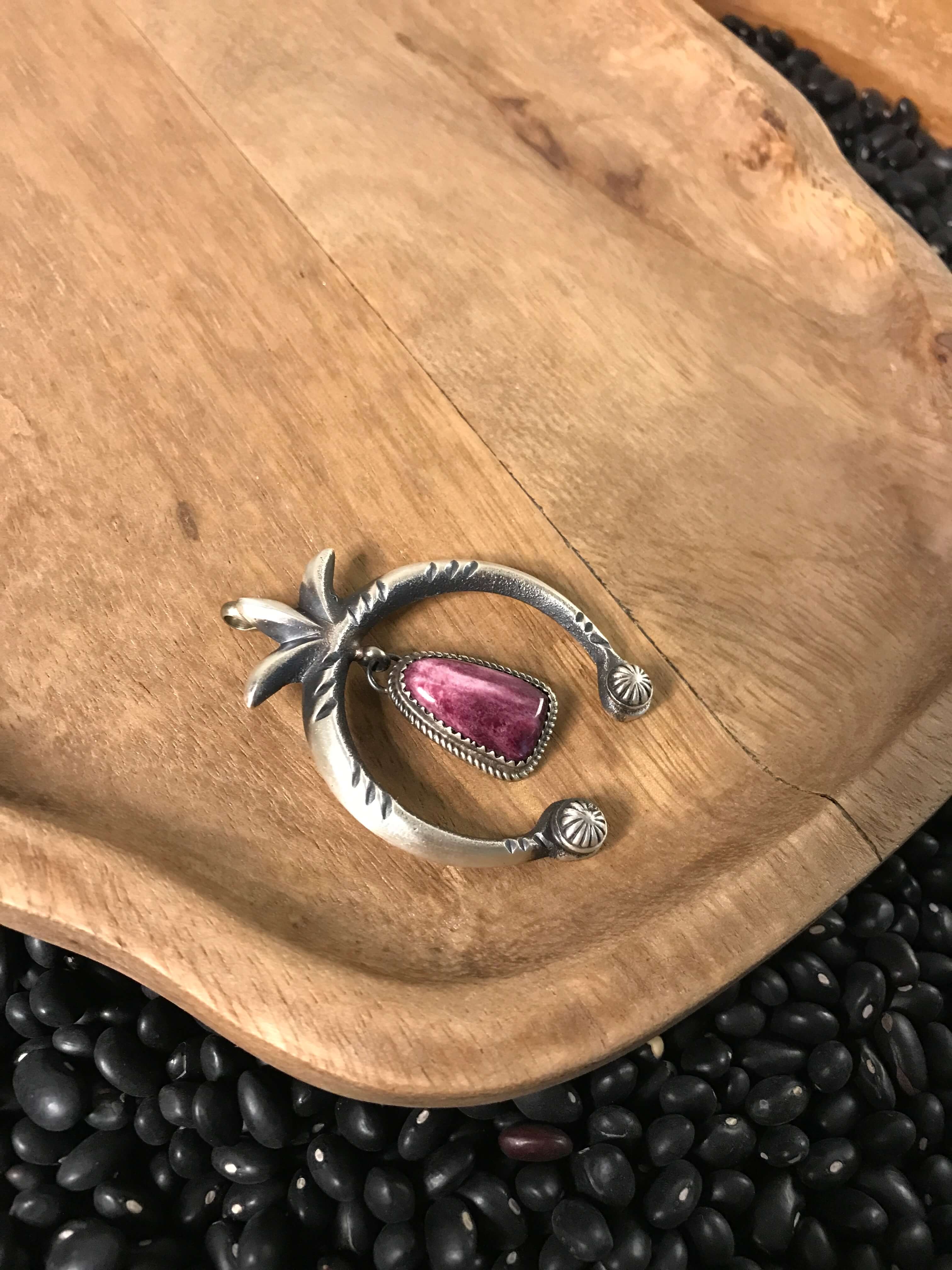 The Naja Pendant, 6-Pendants-Calli Co., Turquoise and Silver Jewelry, Native American Handmade, Zuni Tribe, Navajo Tribe, Brock Texas