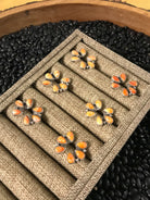 The Hoopoe Spiny Earrings-Earrings-Calli Co., Turquoise and Silver Jewelry, Native American Handmade, Zuni Tribe, Navajo Tribe, Brock Texas