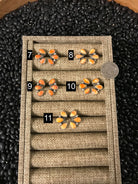 The Hoopoe Spiny Earrings-Earrings-Calli Co., Turquoise and Silver Jewelry, Native American Handmade, Zuni Tribe, Navajo Tribe, Brock Texas