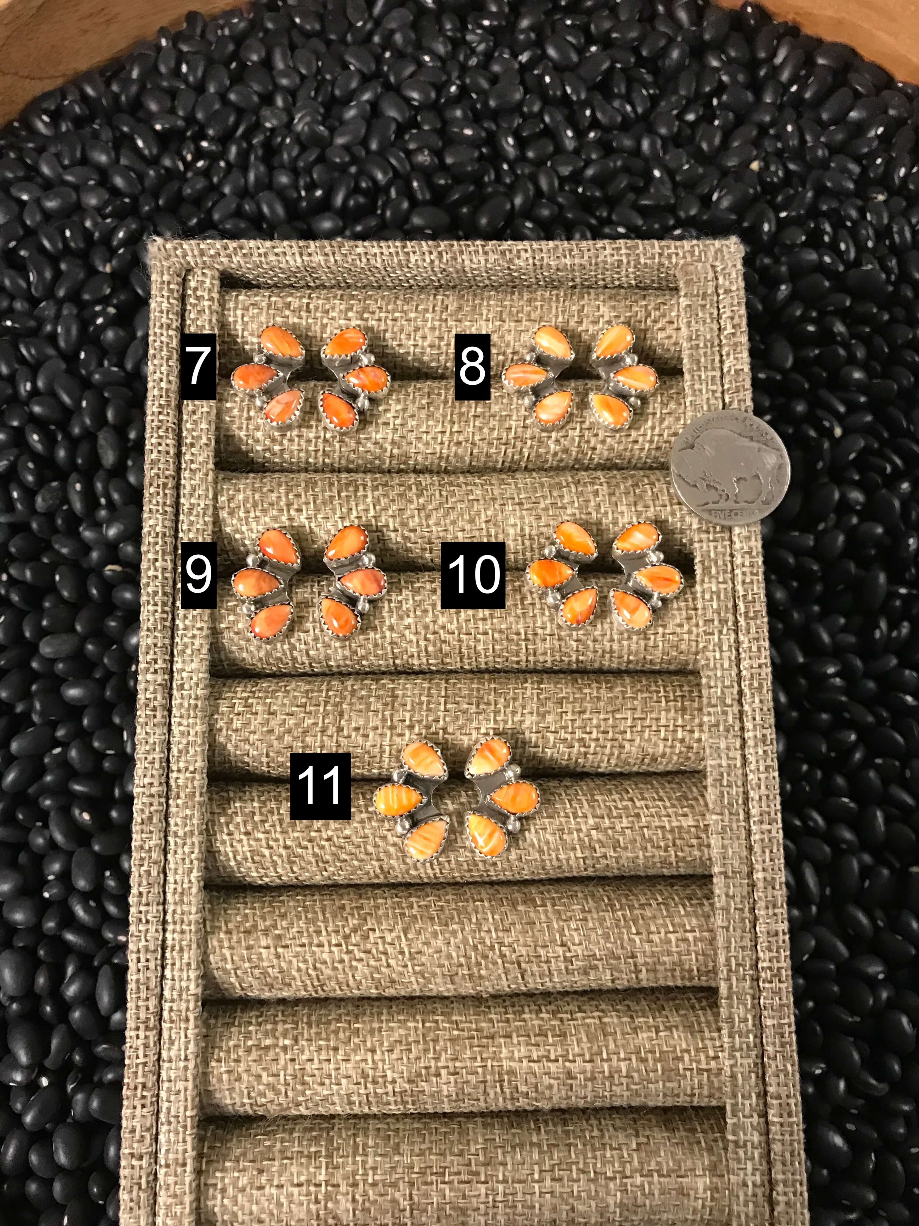 The Hoopoe Spiny Earrings-Earrings-Calli Co., Turquoise and Silver Jewelry, Native American Handmade, Zuni Tribe, Navajo Tribe, Brock Texas