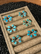The Hoopoe Turquoise Earrings-Earrings-Calli Co., Turquoise and Silver Jewelry, Native American Handmade, Zuni Tribe, Navajo Tribe, Brock Texas