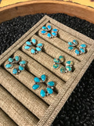 The Hoopoe Turquoise Earrings-Earrings-Calli Co., Turquoise and Silver Jewelry, Native American Handmade, Zuni Tribe, Navajo Tribe, Brock Texas