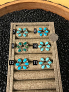 The Hoopoe Turquoise Earrings-Earrings-Calli Co., Turquoise and Silver Jewelry, Native American Handmade, Zuni Tribe, Navajo Tribe, Brock Texas
