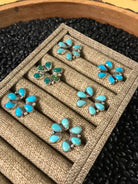 The Hoopoe Turquoise Earrings-Earrings-Calli Co., Turquoise and Silver Jewelry, Native American Handmade, Zuni Tribe, Navajo Tribe, Brock Texas