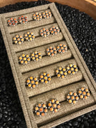 The War Wagon Earrings in Spiny Oyster-Earrings-Calli Co., Turquoise and Silver Jewelry, Native American Handmade, Zuni Tribe, Navajo Tribe, Brock Texas