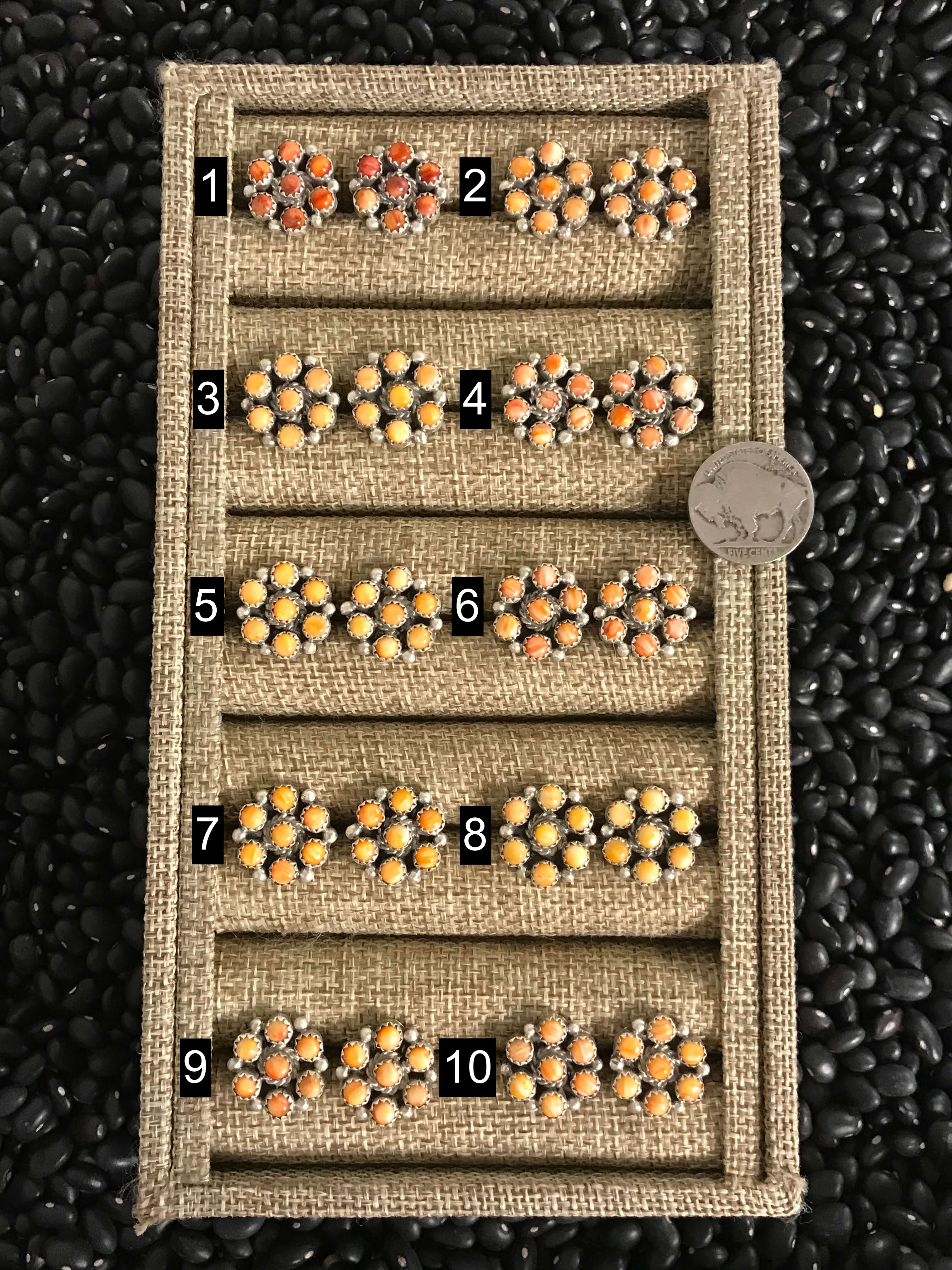 The War Wagon Earrings in Spiny Oyster-Earrings-Calli Co., Turquoise and Silver Jewelry, Native American Handmade, Zuni Tribe, Navajo Tribe, Brock Texas