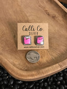 The Cotton Candy Studs, 3-Earrings-Calli Co., Turquoise and Silver Jewelry, Native American Handmade, Zuni Tribe, Navajo Tribe, Brock Texas