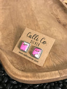 The Cotton Candy Studs, 3-Earrings-Calli Co., Turquoise and Silver Jewelry, Native American Handmade, Zuni Tribe, Navajo Tribe, Brock Texas