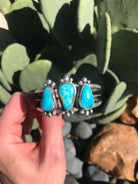 The National Turquoise Cuff, 1-Bracelets & Cuffs-Calli Co., Turquoise and Silver Jewelry, Native American Handmade, Zuni Tribe, Navajo Tribe, Brock Texas