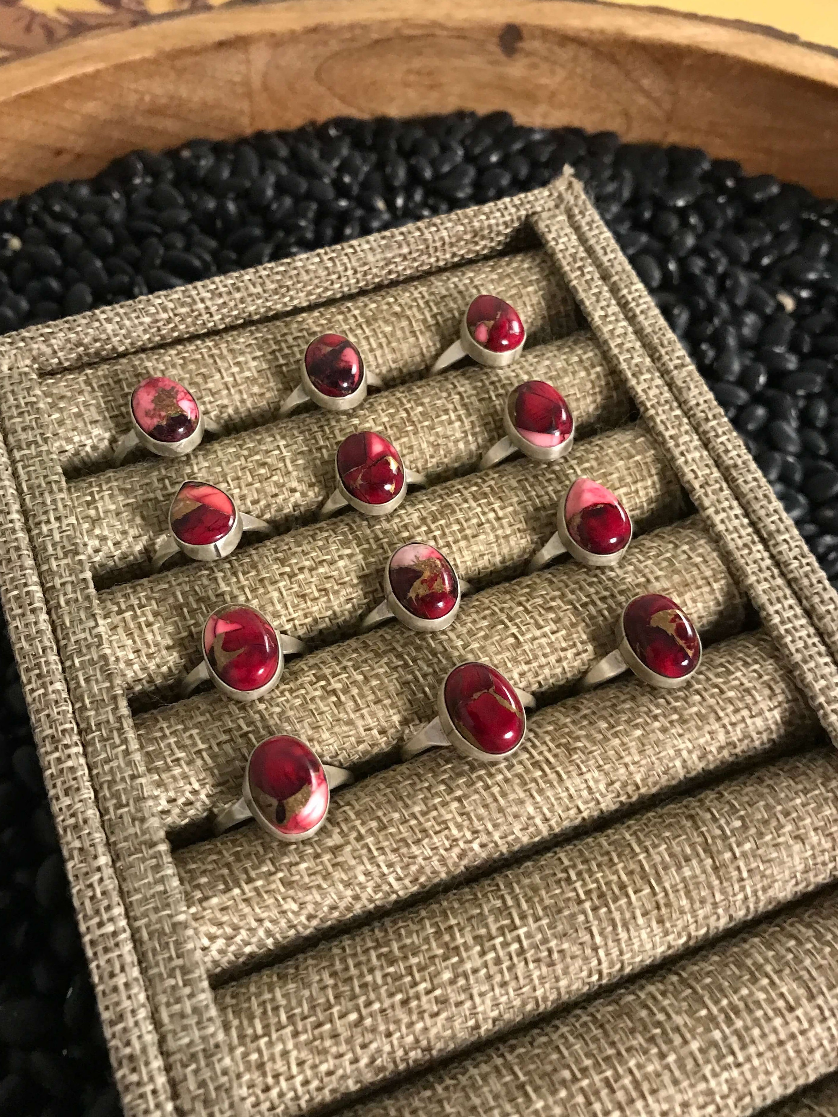 The Sedalia Rings-Rings-Calli Co., Turquoise and Silver Jewelry, Native American Handmade, Zuni Tribe, Navajo Tribe, Brock Texas