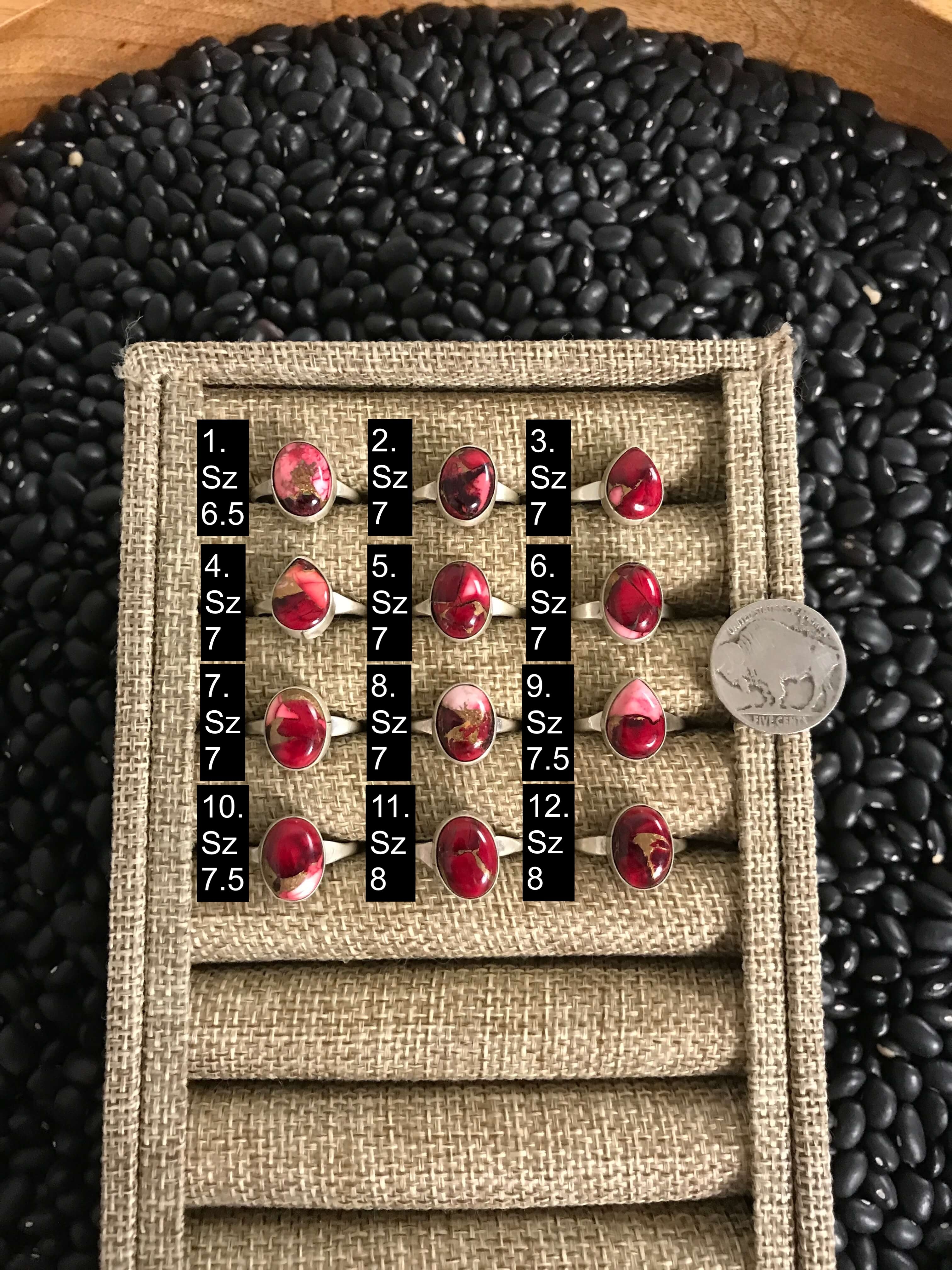 The Sedalia Rings-Rings-Calli Co., Turquoise and Silver Jewelry, Native American Handmade, Zuni Tribe, Navajo Tribe, Brock Texas