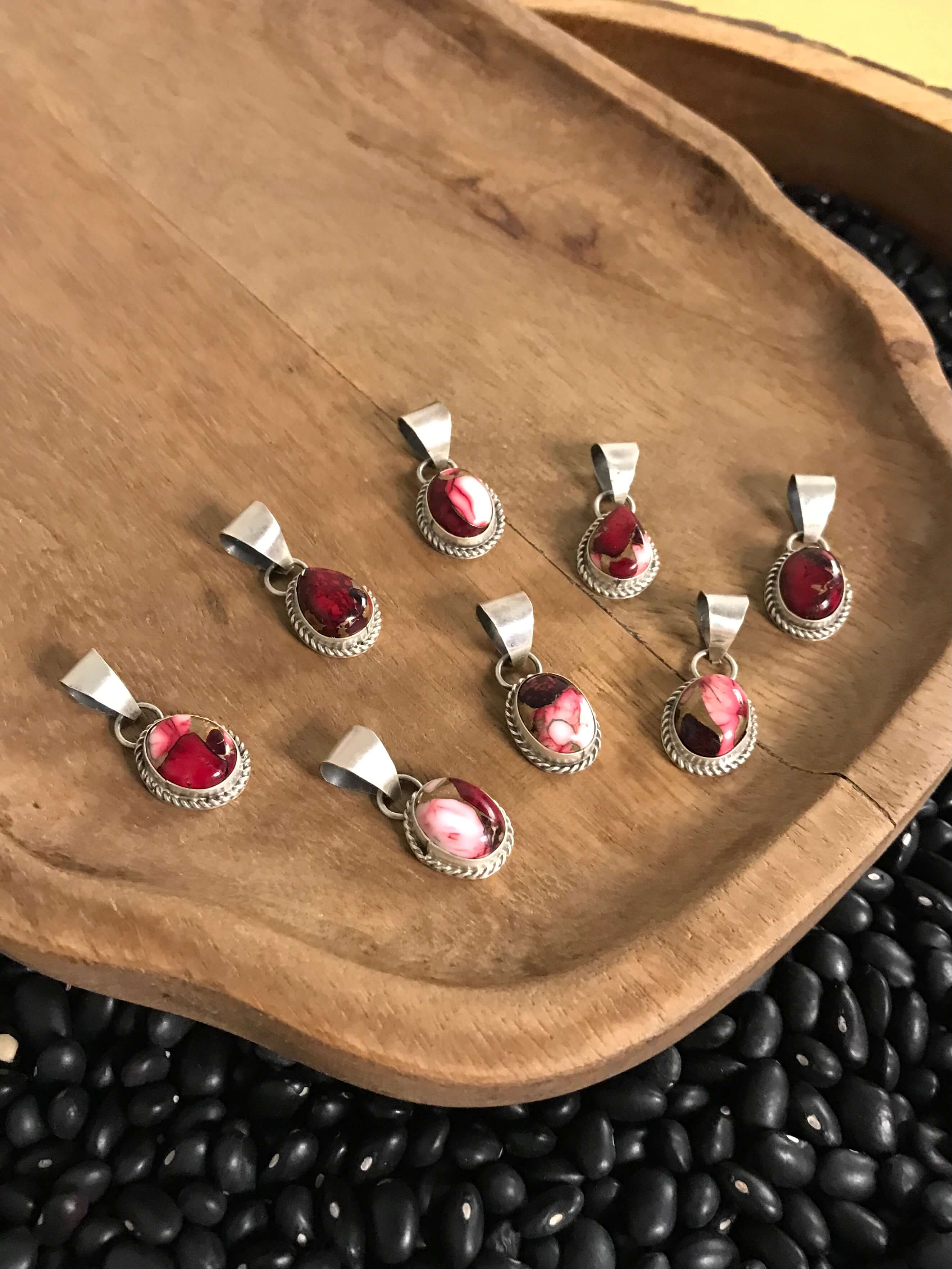 The Marijka Pendants-Pendants-Calli Co., Turquoise and Silver Jewelry, Native American Handmade, Zuni Tribe, Navajo Tribe, Brock Texas