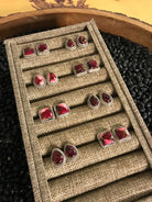 The Clancy Studs-Earrings-Calli Co., Turquoise and Silver Jewelry, Native American Handmade, Zuni Tribe, Navajo Tribe, Brock Texas