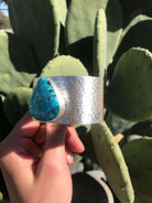 The Belle River Turquoise Cuff, 3-Bracelets & Cuffs-Calli Co., Turquoise and Silver Jewelry, Native American Handmade, Zuni Tribe, Navajo Tribe, Brock Texas