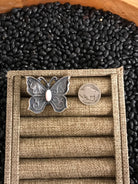 The Silverjack Butterfly Adjustable Ring-Rings-Calli Co., Turquoise and Silver Jewelry, Native American Handmade, Zuni Tribe, Navajo Tribe, Brock Texas