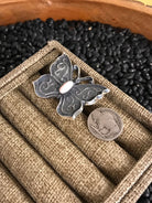 The Silverjack Butterfly Adjustable Ring-Rings-Calli Co., Turquoise and Silver Jewelry, Native American Handmade, Zuni Tribe, Navajo Tribe, Brock Texas