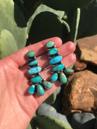 The Lennox Turquoise Statement Earrings-Earrings-Calli Co., Turquoise and Silver Jewelry, Native American Handmade, Zuni Tribe, Navajo Tribe, Brock Texas