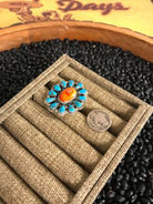 The Honnet Adjustable Ring-Rings-Calli Co., Turquoise and Silver Jewelry, Native American Handmade, Zuni Tribe, Navajo Tribe, Brock Texas