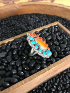 The Cokato Adjustable Ring-Rings-Calli Co., Turquoise and Silver Jewelry, Native American Handmade, Zuni Tribe, Navajo Tribe, Brock Texas