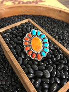 The Cokato Adjustable Ring-Rings-Calli Co., Turquoise and Silver Jewelry, Native American Handmade, Zuni Tribe, Navajo Tribe, Brock Texas