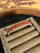 The Tiburon Coral Cuff-Bracelets & Cuffs-Calli Co., Turquoise and Silver Jewelry, Native American Handmade, Zuni Tribe, Navajo Tribe, Brock Texas