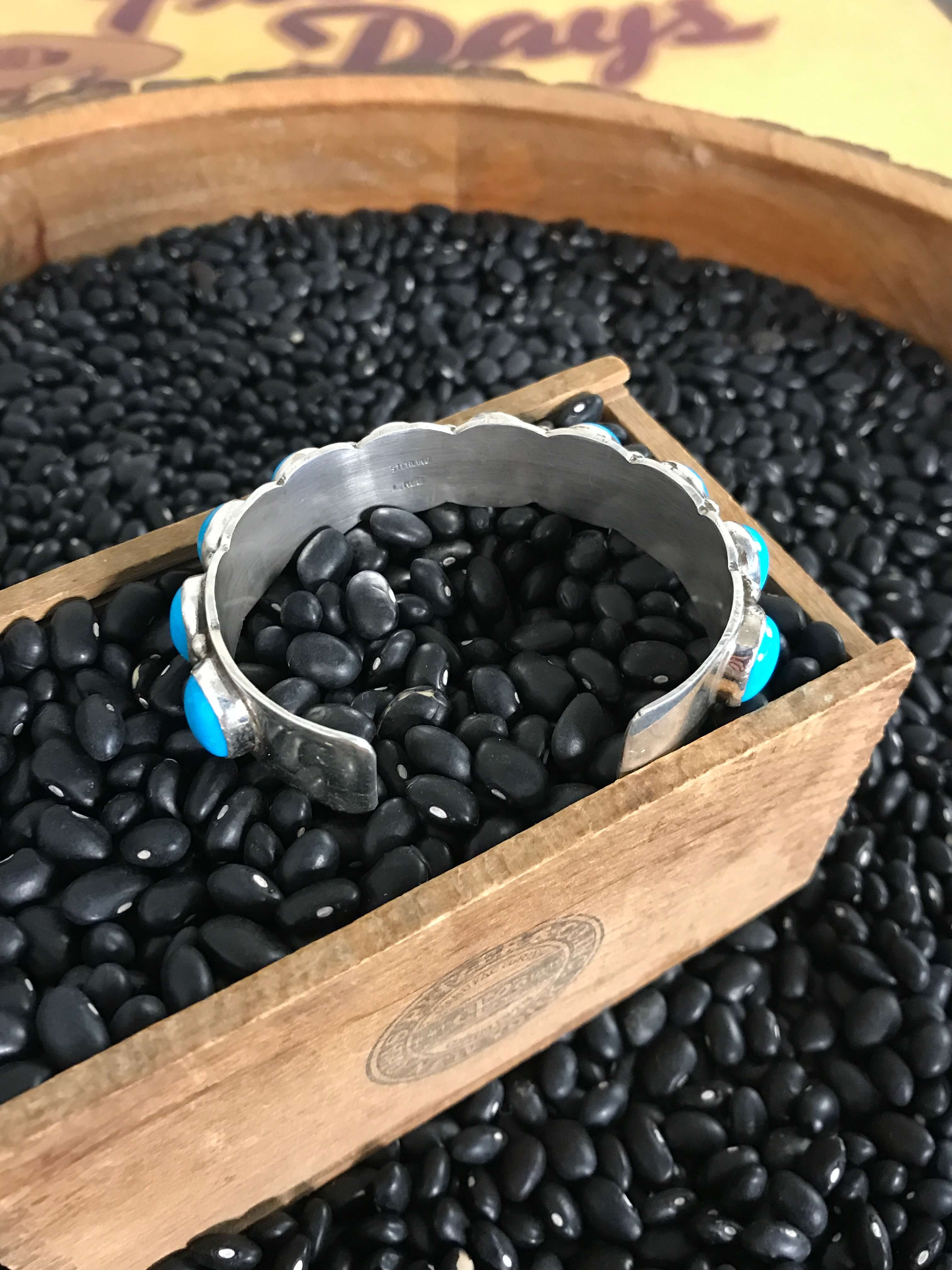 The Porto Row Cuff-Bracelets & Cuffs-Calli Co., Turquoise and Silver Jewelry, Native American Handmade, Zuni Tribe, Navajo Tribe, Brock Texas