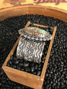 The Newbury Turquoise Cuff-Bracelets & Cuffs-Calli Co., Turquoise and Silver Jewelry, Native American Handmade, Zuni Tribe, Navajo Tribe, Brock Texas
