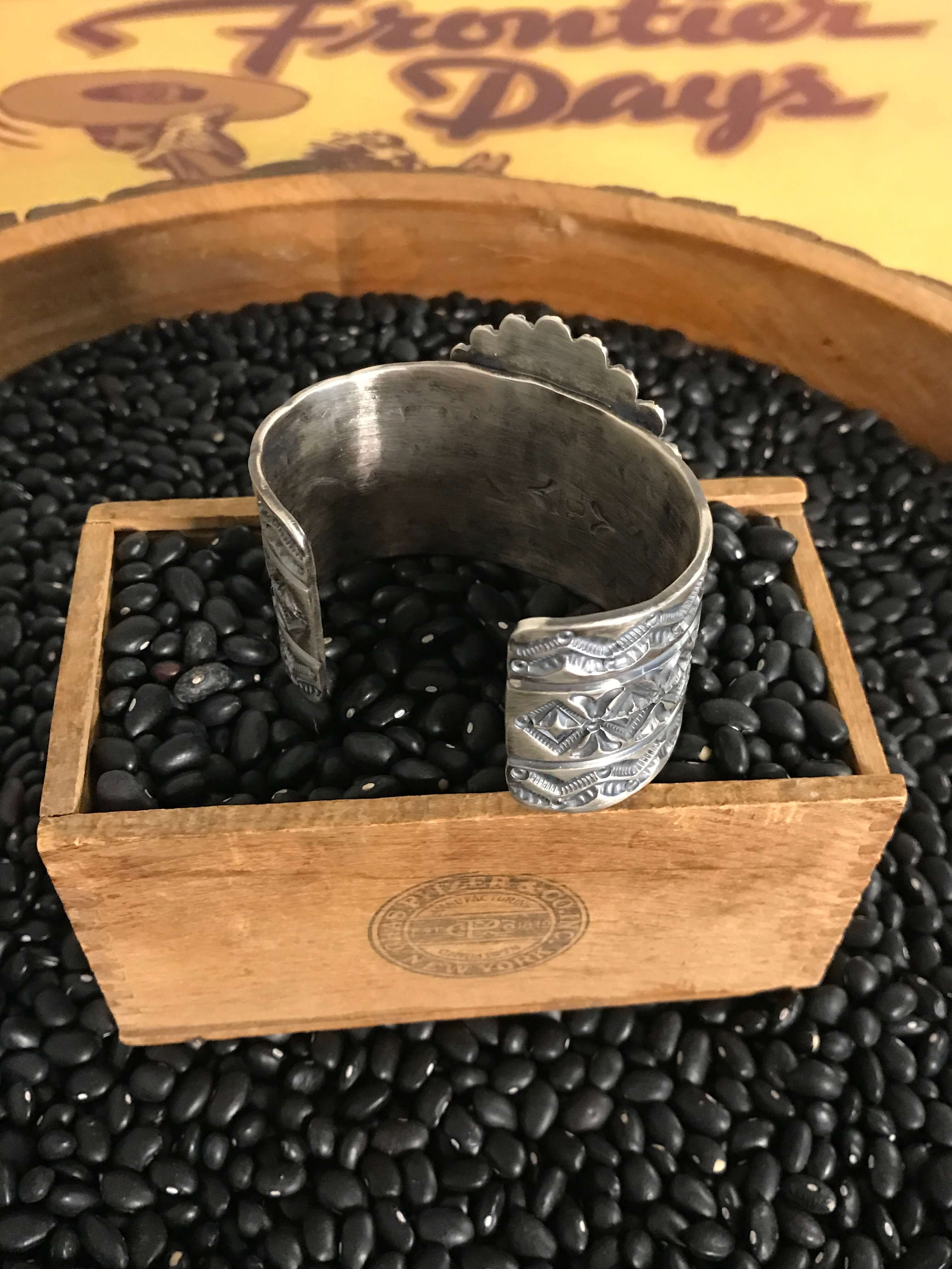 The Newbury Turquoise Cuff-Bracelets & Cuffs-Calli Co., Turquoise and Silver Jewelry, Native American Handmade, Zuni Tribe, Navajo Tribe, Brock Texas