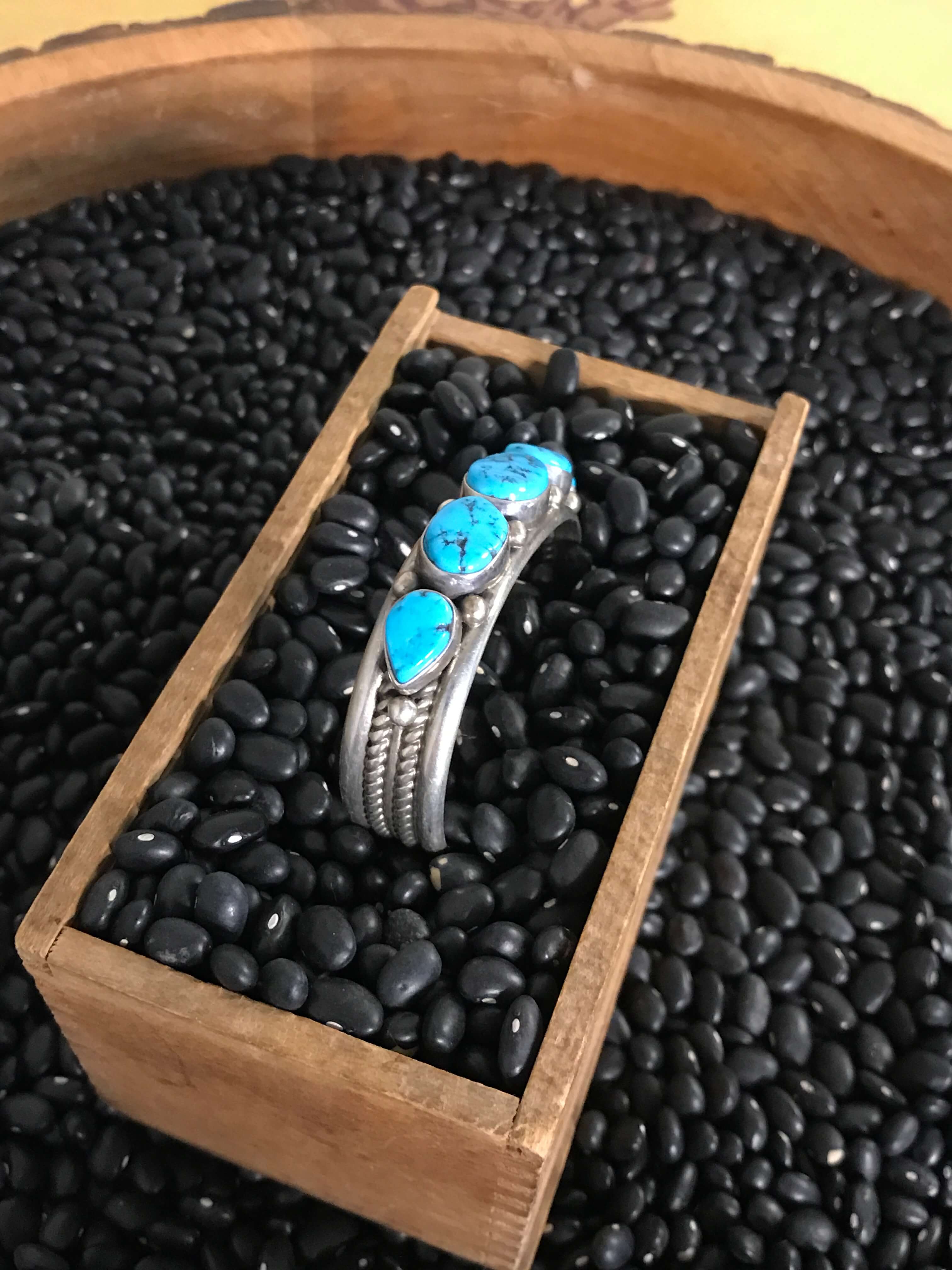 The Ozan Cuff-Bracelets & Cuffs-Calli Co., Turquoise and Silver Jewelry, Native American Handmade, Zuni Tribe, Navajo Tribe, Brock Texas