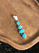 The Vamo Turquoise Pendant, 1-Pendants-Calli Co., Turquoise and Silver Jewelry, Native American Handmade, Zuni Tribe, Navajo Tribe, Brock Texas